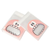 Lkblock 50pcs Cute Cartoon Plastic Bag Wedding Birthday Party Favors Cookie Candy Gift Packaging Bags OPP Self Adhesive Pouch Bags