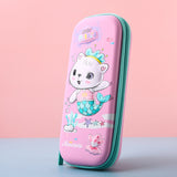 Lkblock Pencil Case Kawaii School Pencil Cases Stationery Estuche 3D Space Pen Case Unicorn School Supplies Trousse Scolaire Pencil Box