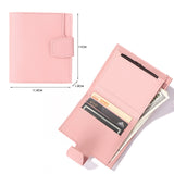 Lkblock Men Women Fashion Solid Color Credit Card ID Card Multi-slot Card Holder Casual PU Leather Mini Coin Purse Wallet Case Pocket