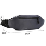 Men 's Chest Bag Anti-thef New Multifunction PU Waist Bag for Sports Male Waterproof Outside Fanny Bag pack Shoulder Bag