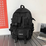 Lkblock Multifunctional Teenager Laptop Backpack Women Cool Canvas School Bag High Quality Student Backpacks Boy Girl Fashion Schoolbag