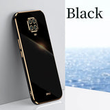 Lkblock Plating Square Finger Ring Holder Phone Case On For Xiaomi Redmi Note 9 Pro Max Note9 S 9s 9pro Luxury Soft Silicone Stand Cover