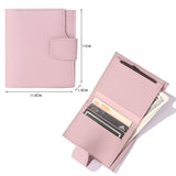 Lkblock Men Women Fashion Solid Color Credit Card ID Card Multi-slot Card Holder Casual PU Leather Mini Coin Purse Wallet Case Pocket