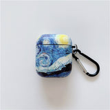 Lkblock Van Gogh oil painting protective case for Airpods Pro cover bluetooth wireless earphone charging bag for airpod 2 air pod cases