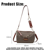 Lkblock Vintage Houndstooth Bucket Bags New Wild Woolen Cloth Handbag Women Shoulder Crossbody Bag Tote Women's Handbags Purses