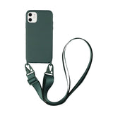 Lkblock Silicone Lanyard Phone Case For iPhone 12 13 11 Pro Max 7 8 Plus X XR XS Max Ultra Cover With Neck Strap Crossbody Necklace Cord