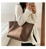 Lkblock New Fashion Canvas Tote Bag Large Capacity Simple Foreign Style Handbag Shoulder Bag Shopper Spring Summer Women's Bag