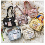 Lkblock New Kawaii Bag Girls New JK Transparent Bag Small Crossbody Bag For Women Purses and Handbags Shoulder Bag Itabag Bolso