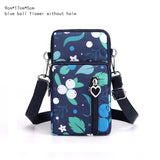 Lkblock Women's Mini Shoulder Bag Oxford Waterproof Handbag Wrist Pouch Wallet Sports Cell Mobile Phone Bag Crossbody Bags for Girls
