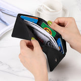 Lkblock New Women PU Leather Purses Female Cowhide Wallets Lady Small Coin Pocket Rfid Card Holder Mini Money Bag Portable Clutch