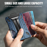 Lkblock EDC Wallets Outdoor Card Holder Practical Tactical Magsafe Men Wallet Aluminium Metal Male Fashion Purse Mini Smart Magic Wallet