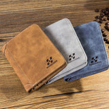 Lkblock Men's Wallet Leather Billfold Slim Hipster Cowhide Credit Card/ID Holders Inserts Coin Purses Luxury Business Foldable Wallet