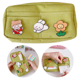 Lkblock 24 Color Solid simplicity Large capacity pencil bag Cute student High capacity pencil case kawaii Storage bag School supplies