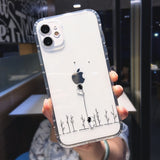 Lkblock Cute Cartoon Astronaut Star Space Phone Case For iPhone 11 13 Pro MAX XS XR X 12 7 8 Plus Clear Soft TPU Shockproof Back Cover