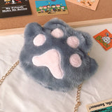 Lkblock Japanese Style Kawaii Bag Women Cartoon Plush Shoulder Bag for Women New Crossbody Bag Small Phone&Purse Bag Bolsa Feminina