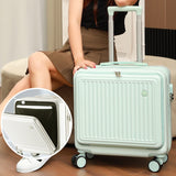 Lkblock 18/20 Inch Trolley Case Travel Suitcase Boarding Case Mini Password Box Suitcase Portable Universal Wheel Rolling Luggage Bag