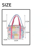 Lkblock New Style Fashion Cotton Mommy Shoulder Bag Colorful Pattern Multifunctional Handbag Large Capacity Shopper Tote Bags