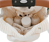 Lkblock Korea Style Newborn Baby Care Diaper Bag Mummy Shoulder Bag Embroidery Quilted Stroller Diaper Storage Organizer Large Handbags