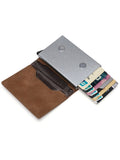 Lkblock Gebwolf PU Leather Men Wallet Rfid Anti-magnetic Credit Cards Holder With Organizer Coin Pocket & Money Clips Purse