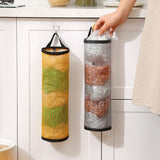 Lkblock Garbage Bag Storage Kitchen Garbage Organizer Plastic Bag Holder Organizing Hanging Garbage Collection Storage Bag