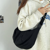 Lkblock Fashion Hobo Bags Women Large-Capacity Crossbody Dumpling Bag Down Cotton Casual Simple And Versatile Shoulder Bag