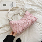 Lkblock Party Luxury Clutch Bags Women Summer New Fashion Beach Baguette Bags Evening Vintage Travel Shoulder Strap Bags Korean