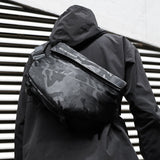 Lkblock Camouflage Waterproof Messenger Bag Personalized Fashion Men's Messenger Bag Lightweight Minimalist Sling Shoulder Bag