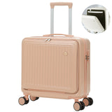 Lkblock 18/20 Inch Trolley Case Travel Suitcase Boarding Case Mini Password Box Suitcase Portable Universal Wheel Rolling Luggage Bag