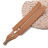 Lkblock 1PCS DIY Zipper For Woven Bag Hardware PU Leather Zipper Sewing Accessories 55cm Metal Zipper For Clothes Shoes Supplies