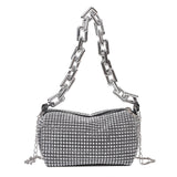 Lkblock Bling Diamond Design Small Crossbody Messenger Bags for Women Summer Trend Luxury Fashion Travel Shoulder Handbags Purses
