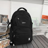 Lkblock Multifunction Waterproof Buckle Backpack Korean Style School Bag Student Shoulder Bag Teenage Girls Laptop Backpacks