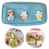 Lkblock 24 Color Solid simplicity Large capacity pencil bag Cute student High capacity pencil case kawaii Storage bag School supplies