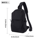 Male Shoulder Chest Bag for Men Casual Crossbody Bag Men Anti Theft School Summer Outdoor Short Trip Messengers Sling Bag