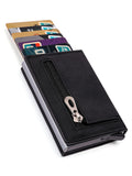 Lkblock Gebwolf PU Leather Men Wallet Rfid Anti-magnetic Credit Cards Holder With Organizer Coin Pocket & Money Clips Purse