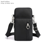 Lkblock Women's Mini Shoulder Bag Oxford Waterproof Handbag Wrist Pouch Wallet Sports Cell Mobile Phone Bag Crossbody Bags for Girls