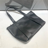 Lkblock New Design Luxury Big Handbags Soft Genuine Leather Women Tote Shoulder Bag Solid Color Ladies Shopping Crossbody Bags