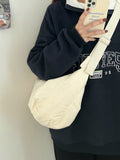 Lkblock Fashion Hobo Bags Women Large-Capacity Crossbody Dumpling Bag Down Cotton Casual Simple And Versatile Shoulder Bag