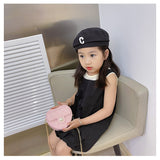 Lkblock Pearl  mini children's bag best selling high-grade PU children shoulder bag pink candy change party handbag wholesale