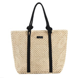 Lkblock Summer Straw Bags for Women Big Handmade Beach Bags Rattan Woven Handbags Travel Shopper Casual Resort Style Shoulder Bags