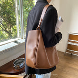 Lkblock Luxury Tote Bag Woman Trend Large Capacity Female Shoulder Bag High Quality Leather Simple Designer Woman Handbag