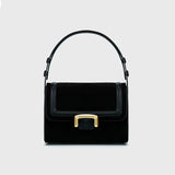 Lkblock Vintage Shoulder Bags Women Autumn Winter Underarm Bag Metal Buckle Versatile Portable Small Messenger Bags