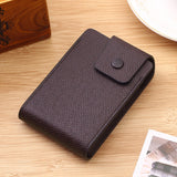 Lkblock Leather Wallet for Men Anti-theft Slim Zipper Mini Wallets Card Case Credit Cards Coin Money Bag Vintage Fashion Purse