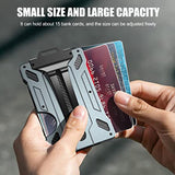 Lkblock EDC Wallets Outdoor Card Holder Practical Tactical Magsafe Men Wallet Aluminium Metal Male Fashion Purse Mini Smart Magic Wallet