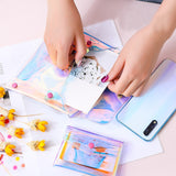 Lkblock Fashion 1PCS Mini Transparent Small Wallet Coin Purses Bag Clutch Handbag Female Key Purse Cosmetics Storage Pouch