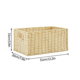 Lkblock Large Size Storage Baskets Woven Basket for Sundries Clothes Organizer Basket Storag Box Wardrobe Organizer Panier Rangement