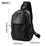 Male Shoulder Chest Bag for Men Casual Crossbody Bag Men Anti Theft School Summer Outdoor Short Trip Messengers Sling Bag