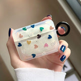 Lkblock Luxury 3D Bling Hearts Soft Wireless Earphone Case For AirPods Pro 2 1 Case Cute Protective Cover for AirPod Air Pods 2 3 Capa