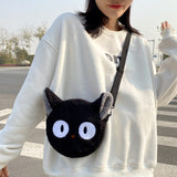 Lkblock Japanese Style Kawaii Bag Women Cartoon Plush Shoulder Bag for Women New Crossbody Bag Small Phone&Purse Bag Bolsa Feminina