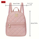 Lkblock - Cute Mini Small Size Women's Backpack, With Adjustable Strap, Zipper Casual Shoulder Bag, Mobile Casual Phone Bag, Casual Camera Bag, Lipstick Bag, Key Bag (17*8*19)cm